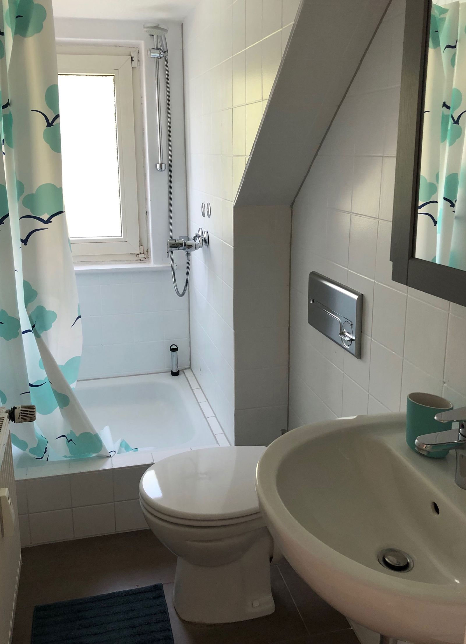 Badezimmer in Apartment "Möwe"